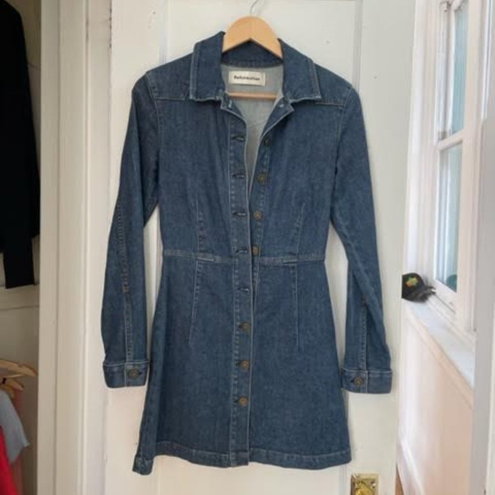 REFORMATION Denim Dress